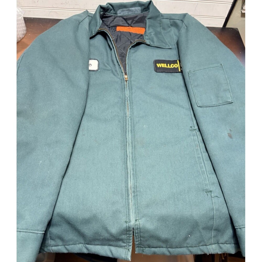 Vtg Red Kap Quilt-Lined Mechanics/Work Jacket Men’s Medium USA wellco/cat - Picture 13 of 16